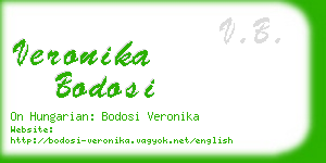 veronika bodosi business card